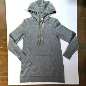 Chicos Cashmere Blend Zenergy Luxe Grey Sweater bedazzled ties sz S